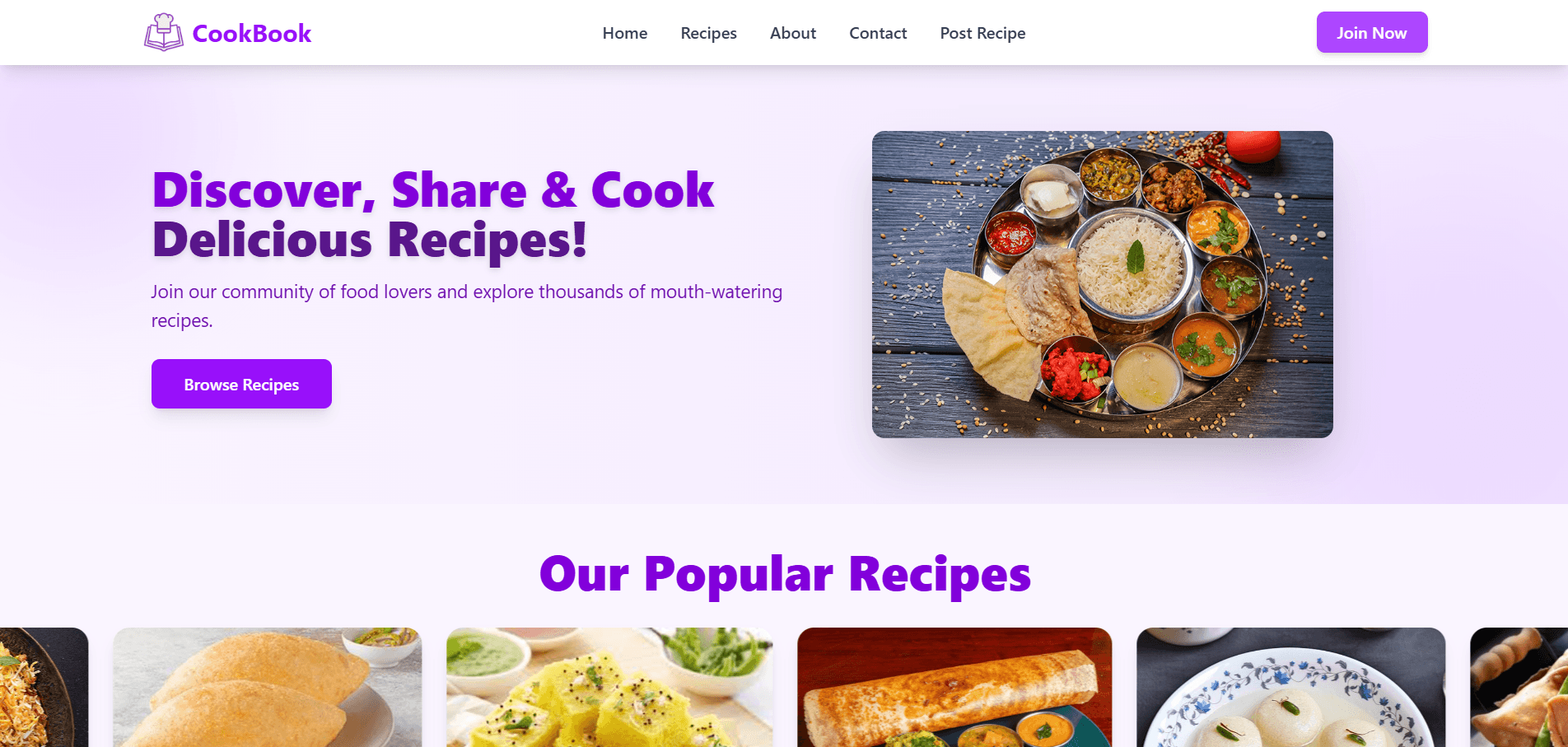 Recipe Sharing Platform